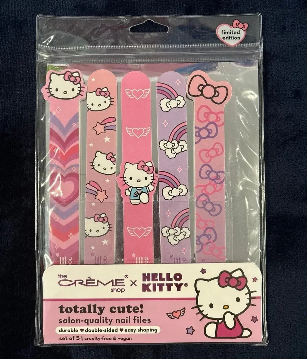 Hello Kitty Salon Quality Nail Files - Set of 5!